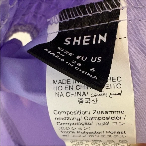 Lavender Purple Bow Crop Top Sleeveless Smocked Size 6 - Picture 12 of 14